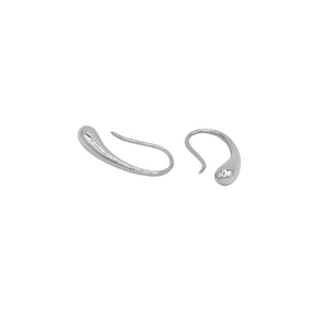 Drop Hook Earrings | Silver